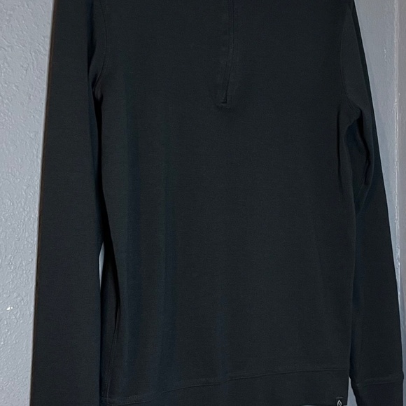 tasc performance 1/4 Zip Pullover Mens Small Pimaluxe Stretch Navy Blue Bamboo - Picture 3 of 8